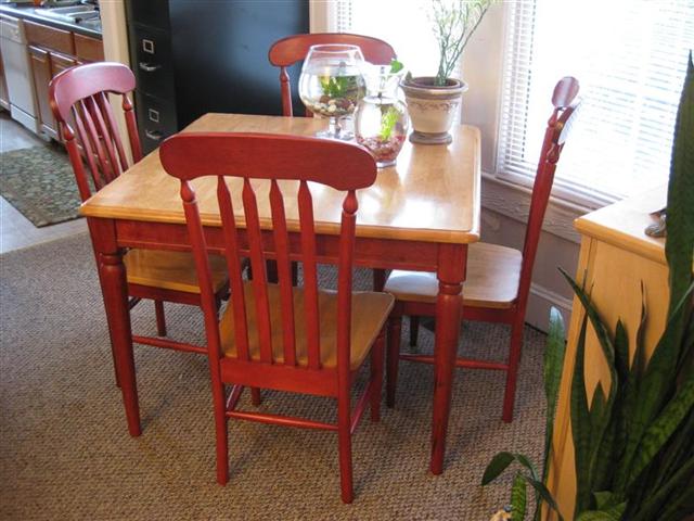 Small square kitchen table - Small oak kitchen table